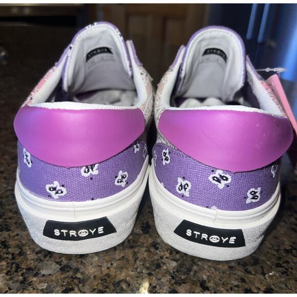 NWT Straye Logan Mixed Rag purple pink Flame Skateboard Shoes Men 10 Women 11.5 - Picture 6 of 13